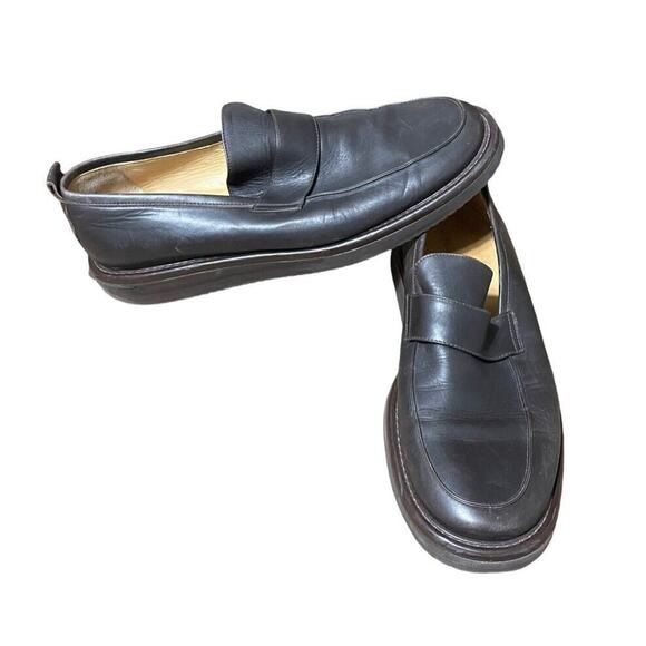 Giorgio Armani Penny Loafer Shoes Vibram Italy Brown Size US 11.5 / EU 44.5 Men